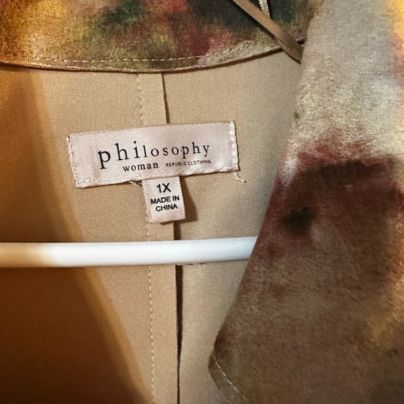 Philosophy Earthy Floral Trench coat - Picture 2 of 3